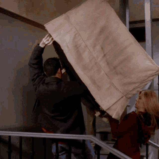 A GIF from friends saying Pivot!