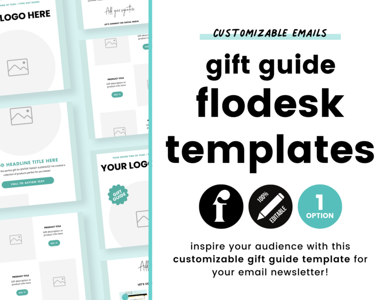 Gift Guide - Flodesk Newsletter Templates