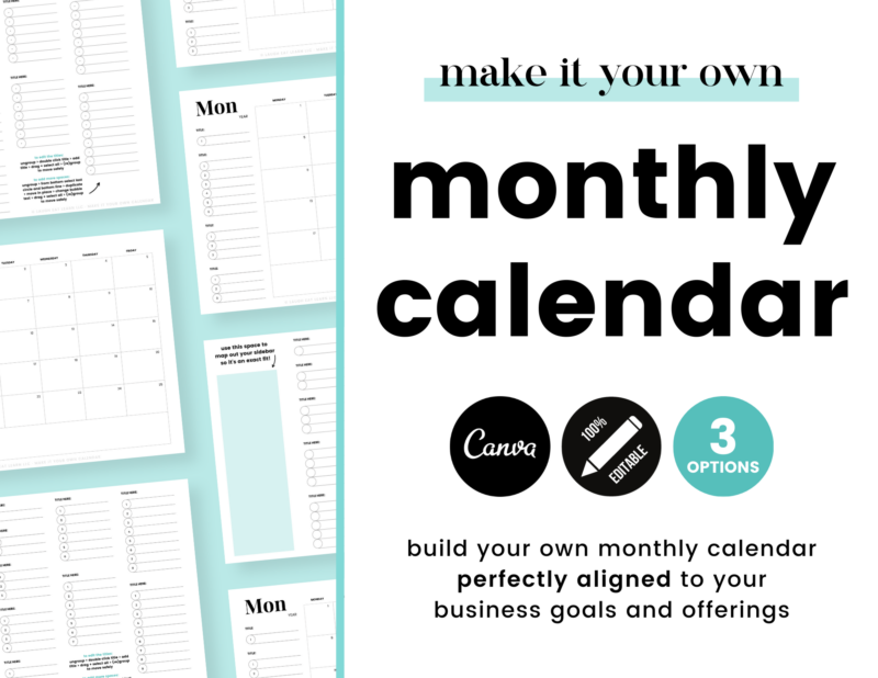 Make It Your Own Calendar