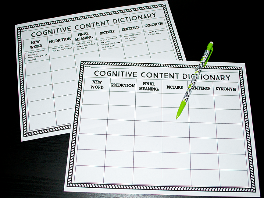 Personal Cognitive Content Dictionary