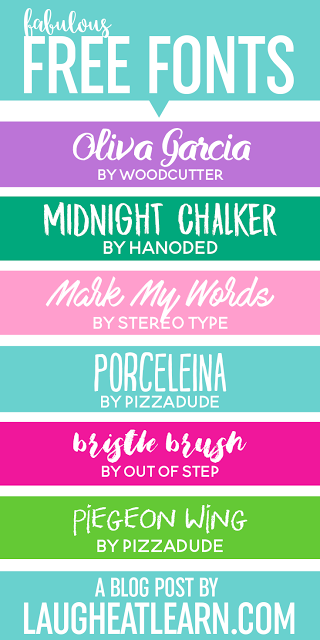 Looking for some fabulous and FREE fonts? Make sure to come check out a variation of downloadable fonts featuring clean, script, chalkboard types (and many more!) for your design needs!