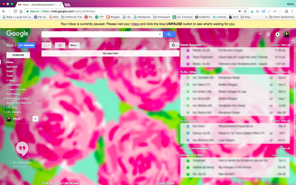 It doesn't matter if you are 150% happy with what you are doing as I am, how you are doing it on a daily basis (as organized as you could possibility be), and you are booked for your services completely, anxiety has become a part of my day to day life. I know I'm not alone in this stance, so as part of trying to overcome the daily sessions of self doubt and self sabotage, I'm going to write about it openly and share some of my tips that I use to help me find balance within being an entrepreneur.