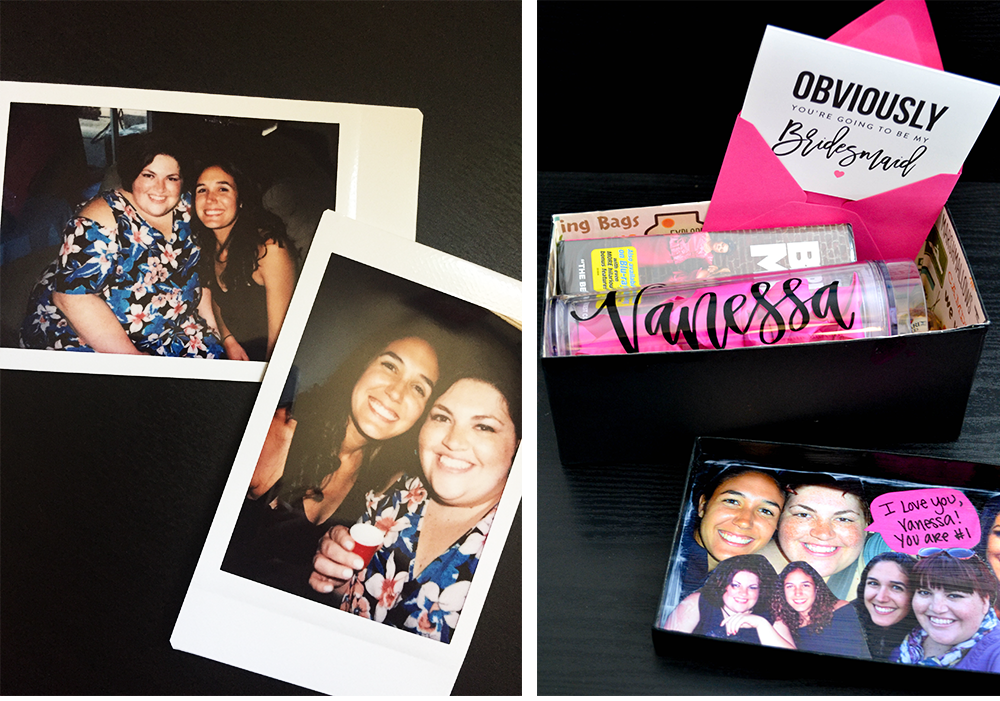 I loved the idea of a keepsake that I could gift to my friends to go alongside my important question, will you be my bridesmaid. These bridesmaid boxes are personalized to each, beautiful, and very affordable. Everything is DIY and can be put together in an afternoon for your bridal party. This bridesmaid proposal box was a great way of asking my friends to be in my bride tribe!